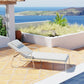 Striped Outdoor Sun Lounger