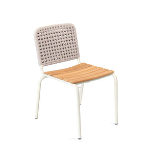 Rays Armless Chair with Teak
