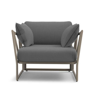 Victory Outdoor Single-Seater Double Armrest Sofa