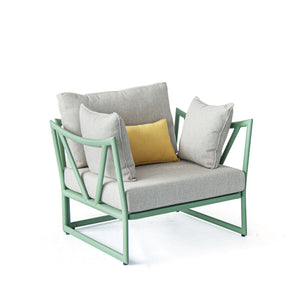 Victory Outdoor Single-Seater Double Armrest Sofa