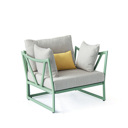 Victory Outdoor Single-Seater Double Armrest Sofa