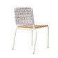 Rays Armless Chair with Teak
