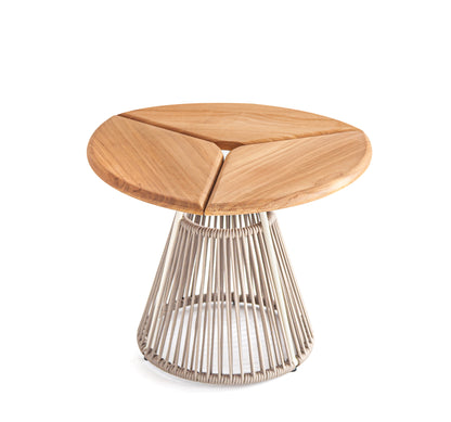 Avril Teak Short Side Table