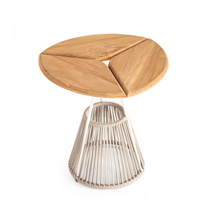 Avril Teak Tall Side Table