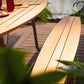 Teak Wood Outdoor Long Picnic Table