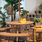 Teak Wood Outdoor Round Picnic Table