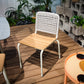 Rays Armless Chair with Teak