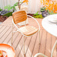 Outdoor Aluminum and Teak Chair