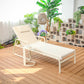 Striped Outdoor Sun Lounger