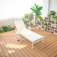 Striped Outdoor Sun Lounger