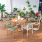 Fly 1.2m Round Table (Teak Tabletop)