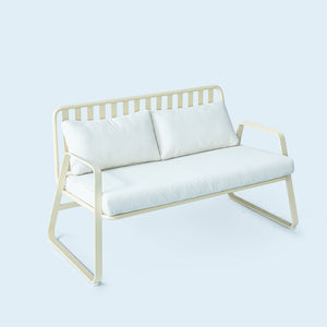 Striped Outdoor Double-seat Sofa