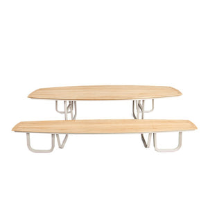 Teak Wood Outdoor Long Picnic Table