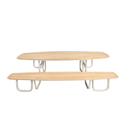 Teak Wood Outdoor Long Picnic Table