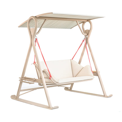 Sled Style Double-seat Outdoor Swing